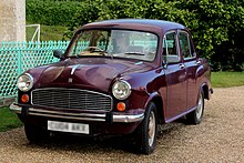 The Hindustan Ambassador dominated India's automotive market from the 1960s until the mid-1980s and was manufactured until 2014. 20150704Ambassador.jpg