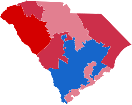 2016 U.S. House elections in South Carolina.svg
