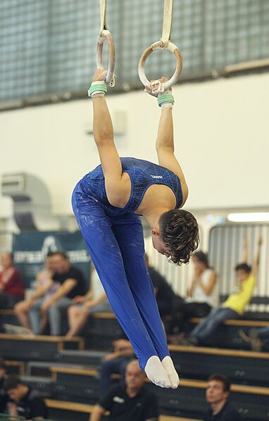 File:2019-05-25 Budapest Cup age group I all-around competition still rings (Martin Rulsch) 034.jpg