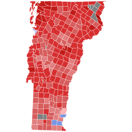 2020 Vermont gubernatorial election results map by municipality.svg