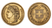 20 Fr 1883 en oro SwissMint.png