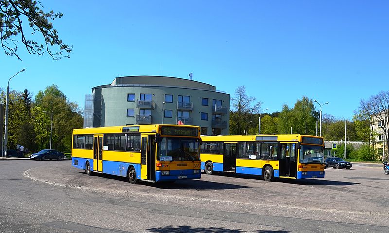 File:63 ir 59 autobusai Žvėryno žiede.JPG