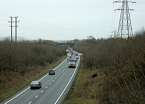 A361 Frome bypass tampak selatan dari Denting Jalan - geograph.org.inggris - 1630330.jpg