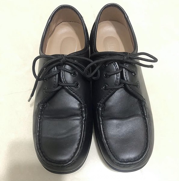 File:A black shoe.jpg