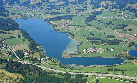 Aerial image of Niedersonthofener See (view from the east)