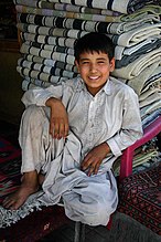 Afghansk gut i salvar kamiz. Foto: Steve Evans