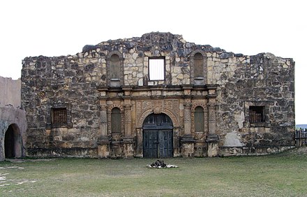 Replica Alamo mission used for production