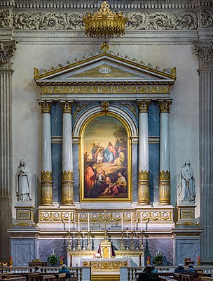 Blessed Sacrament altar by Rodolfo Vantini and by Michelangelo Grigoletti in the New Cathedral in Brescia.