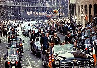 La parade de l'équipage d'Apollo 11 dans les rues de New York le 13 août 1969.