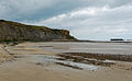 2909) "Gold Beach", vu d'Arromanches-les-Bains, vers le cap Manvieux. Calvados, , 14 juillet 2015