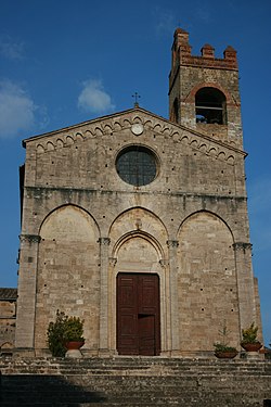 The church of St. Agatha in Asciano.