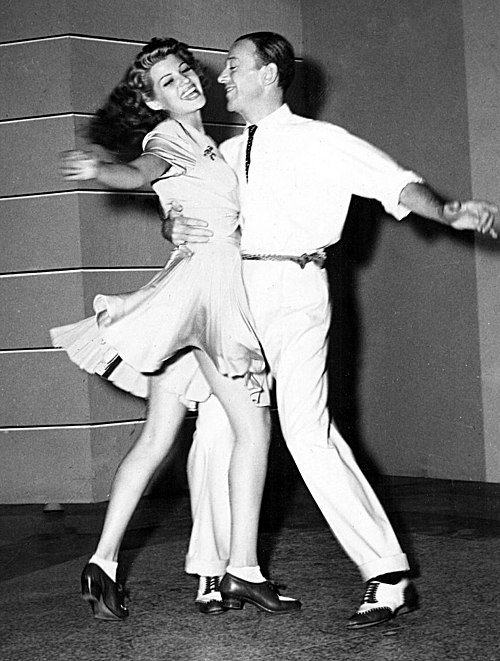 Astaire and Hayworth in a publicity shot for the film