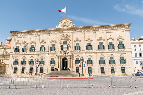 Auberge de Castille, the Office of the Prime Minister