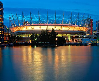 New Roof on BC Place (Photo: Yvrphoto) BC Place Opening Day 2011-09-30.jpg