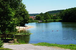 Mühlbacher See im Kraichgau, Baden-Württemberg