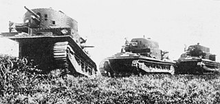 <span class="mw-page-title-main">Vickers Medium Mark I</span> British medium tank