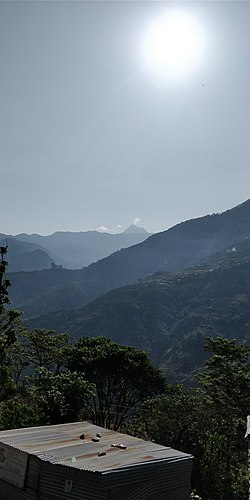 Pico Badimalika visto desde Bamta, Bajura, Nepal