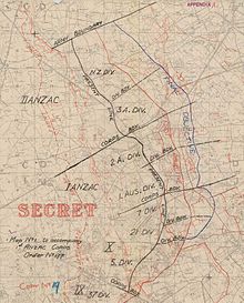 Battle of Broodseinde, attack planning map Battle of Broodseinde - rough attack planning map.jpg