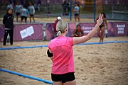 Deutsch: Beachhandball bei den Olympischen Jugendspielen 2018; Tag 5, 10. November 2018; Mädchen, Platzierungsrunde - Russland-Hongkong 2:0 English: Beach handball at the 2018 Summer Youth Olympics at 11 October 2018 – Girls Consolation Round – Russland-Hong Kong 2:0