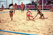 Deutsch: Beachhandball bei den Olympischen Jugendspielen 2018; Tag 5, 10. November 2018; Mädchen, Hauptrunde - Ungarn-Paraguay 2:0 English: Beach handball at the 2018 Summer Youth Olympics at 11 October 2018 – Girls Main Round – Hungary-Paraguay 2:0