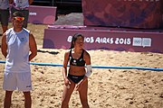 Deutsch: Beachhandball bei den Olympischen Jugendspielen 2018; Tag 4, 10. Oktober 2018; Mädchen, Vorrunde, Gruppe A - Ungarn-Chinese Taipei (Taiwan) 2:0 English: Beach handball at the 2018 Summer Youth Olympics at 10 October 2018 – Girls Preliminary Round Group A‎ – Hungary-Chinese Taipei 2:0