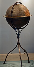 Erdapfel by Martin Behaim, oldest existing globe, 1492-1494