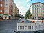 Boxhagener Straße, Ecke Neue Bahnhofstraße, Blick Richtung Marktstraße in Berlin-Friedrichshain.