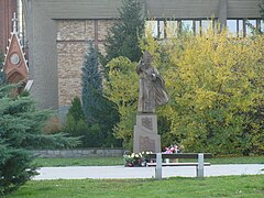 Monument af Pave Johannes Paul 2. i Bielawa