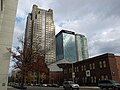 Image 33Regions-Harbert Plaza, Regions Center, and Wells Fargo Tower in Birmingham's financial district (from Alabama)