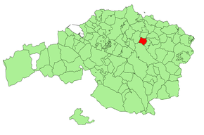 Localização do município de Guernica y Luno na Biscaia
