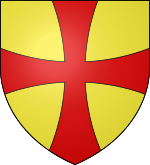 Ibelin coat of arms Blason-or-croix-pattee-gueules.svg