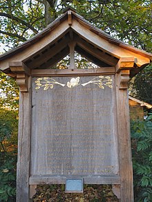 Jeyms Tomson uchun kengash, Shoirlar burchagi, Pembrok Lodge bog'i, Richmond Park.jpg