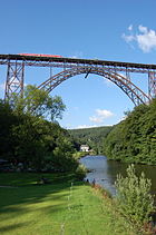 Müngsten Bridge between Remscheid and Solingen.