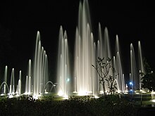 Fountains at Brindavan Gardens at night Brindavan.jpg