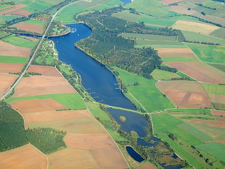 Bucherstausee luftbild