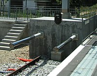 Kozioł betonowy ze zderzakami