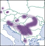 Bulgarica vetusta – Verbreitung