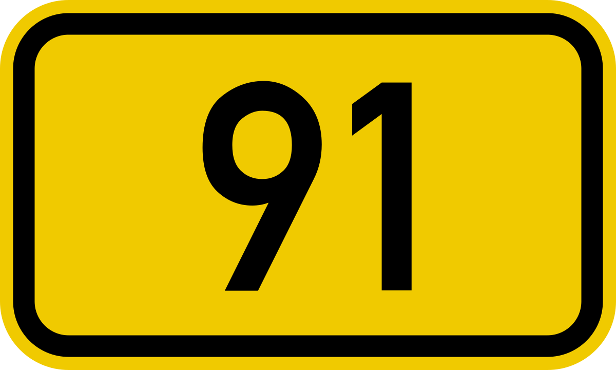 File:Bundesstraße 91 number.svg - Wikimedia Commons