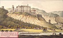 Burg Sternberg, in Kauržimer Kreise, nach Carl Wolf gemahlt v. Joann. Venuto 1817.jpg