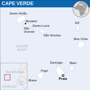 Кабо-Вердэ на карте