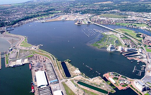 Cardiff Bay Aerial View