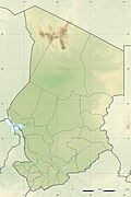 Гіпсометрична карта Чаду