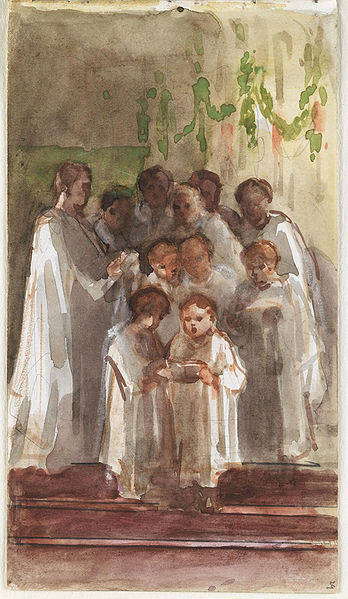 File:Choir singing on Christmas Day by Louisa Anne (née Stuart), Marchioness of Waterford.jpg