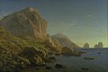 Christen Købke - A Rocky Coast, Capri. Soon after Sunrise - KMS445 - Statens Museum for Kunst.jpg