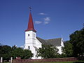 Nesna kirke frontparti før oppussing i 2011