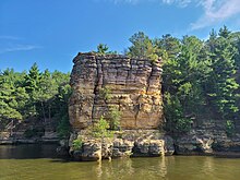 Dells of the Wisconsin River Cliffs of the Wisconsin Dells.jpg