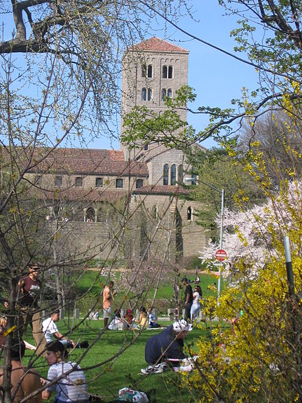 View of The Cloisters in April