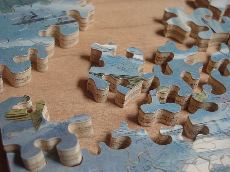 File:Close up of Hand Cut Jigsaw Puzzle.JPG