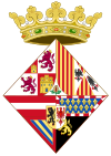 Espanjan infanttien vaakuna naimattomina naisina (1527-1552) .svg
