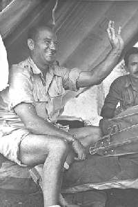 US Col. Mickey Marcus in 1948, the first modern Israeli general (Aluf)